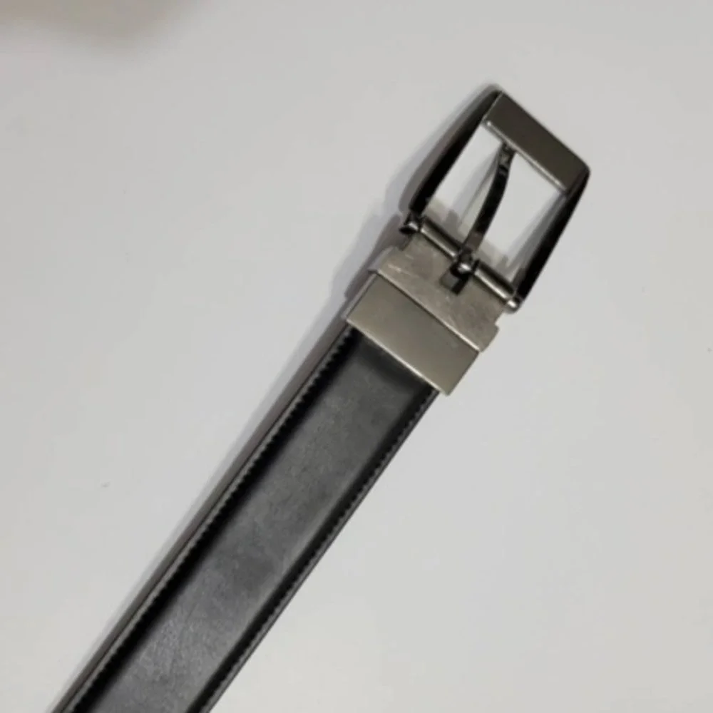 Boys Waist Dress Belt Brown Silver Adjustable Buckle 26/28